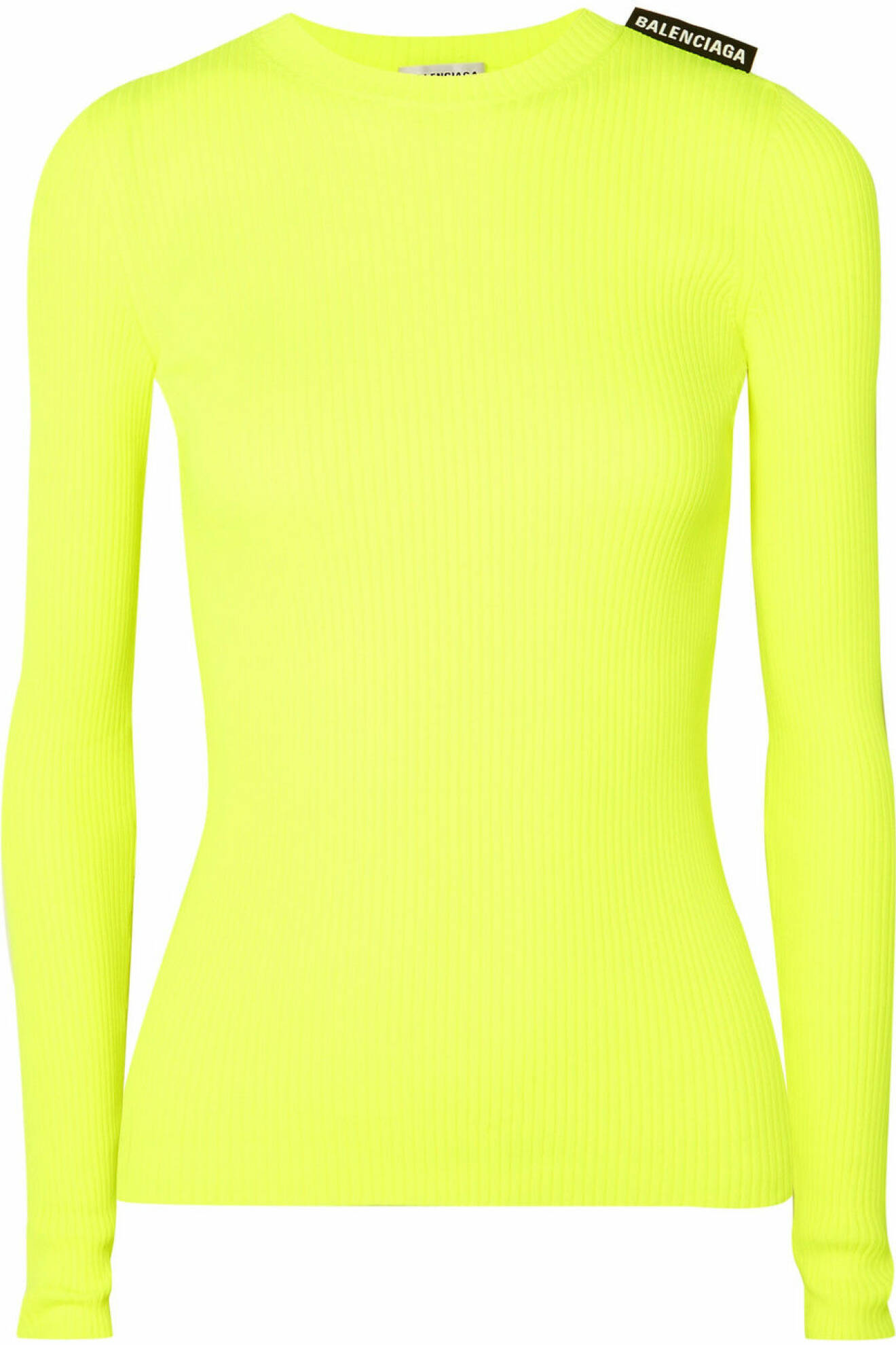 (Själv)lysande tröja i neongul från Balenciaga.