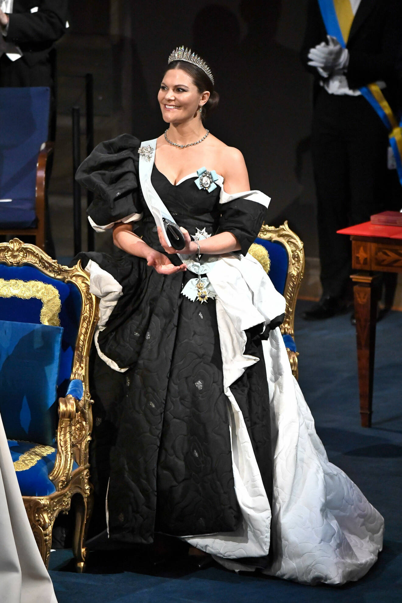 Kronprinsessan Victoria på Nobel 2019.