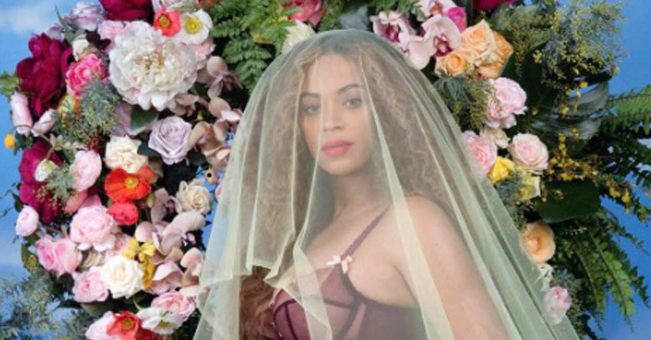 Beyoncés berömda gravidbild.