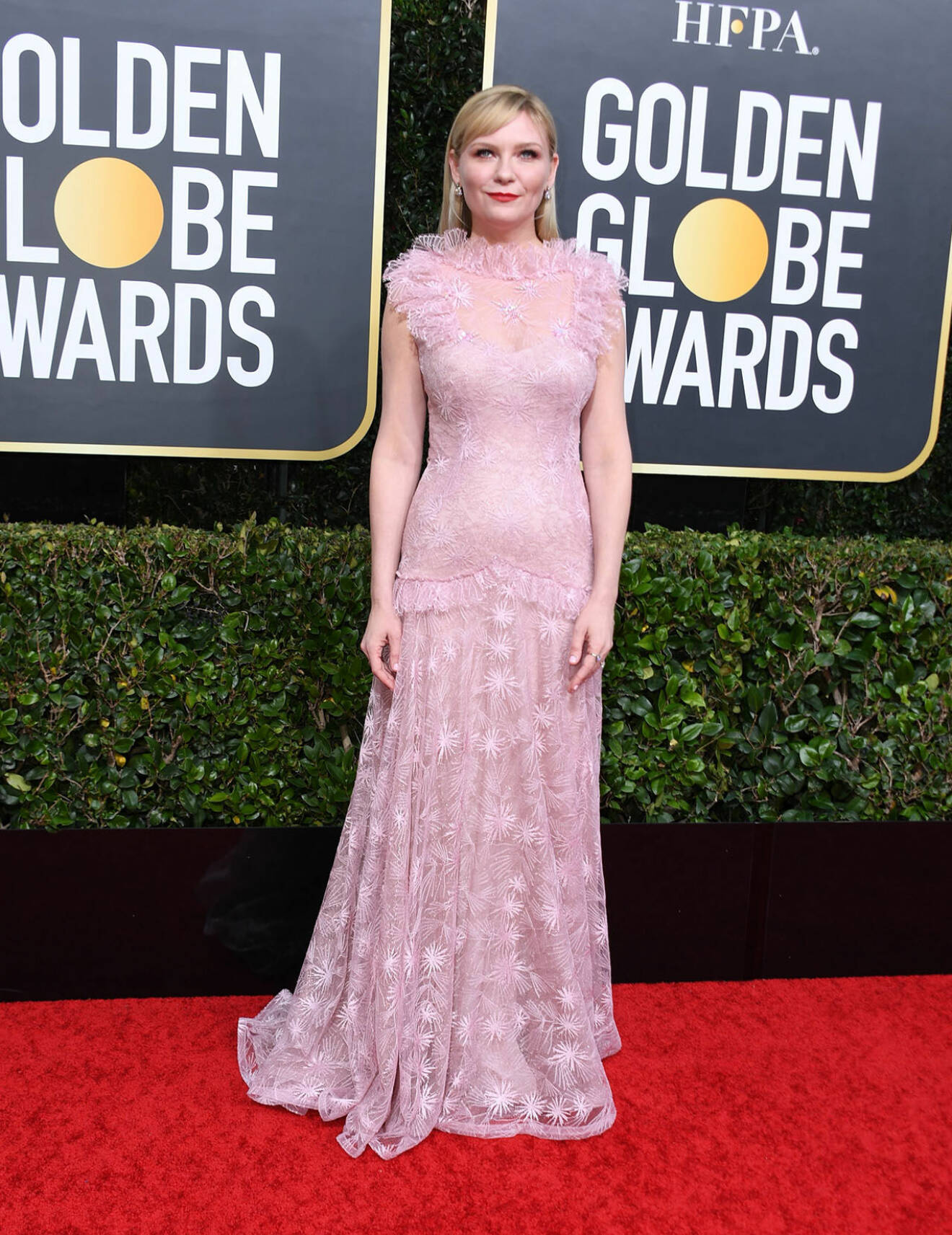 Kirsten Dunst på Golden Globes.