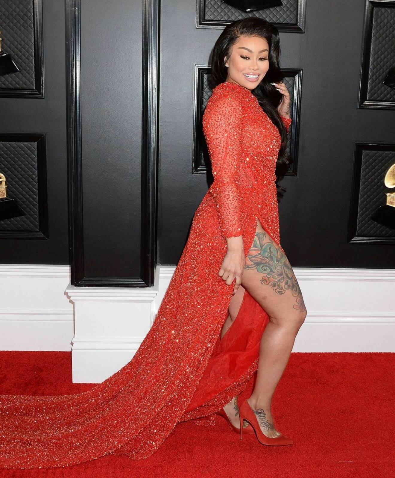 Blac Chyna på Grammy Awards 2020 röda mattan
