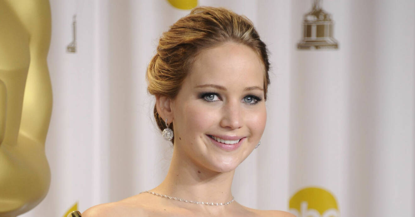 Jennifer Lawrence på Oscarsgalan 2013.
