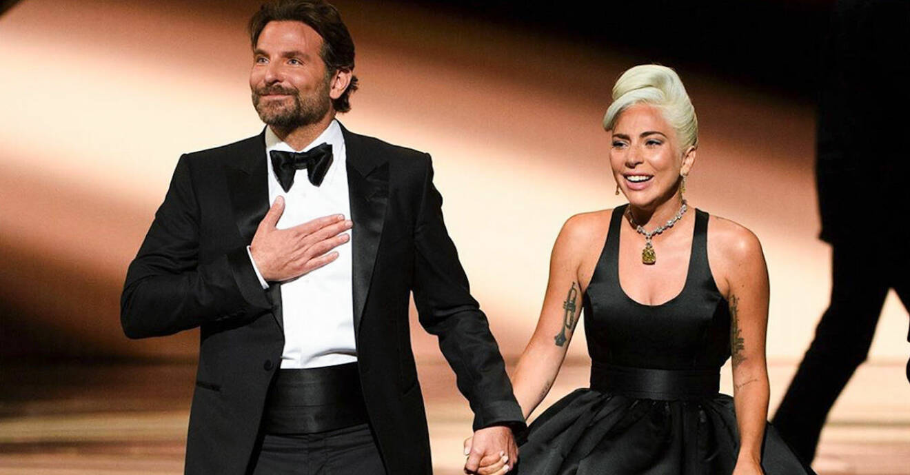 Lady Gaga och Bradley Cooper på Oscarsgalan 2019