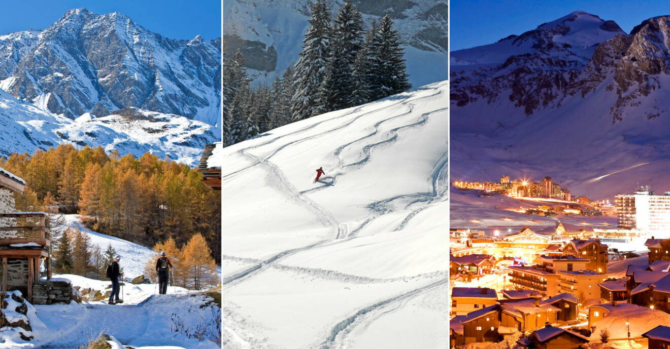 Bästa skidorterna i Alperna
