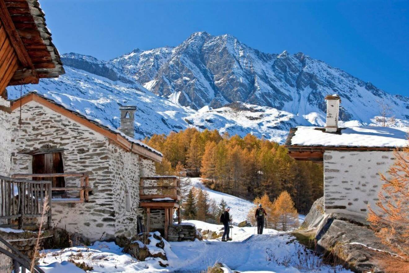 Vandringsleden Aiguille Rouge, skidorter i Alperna