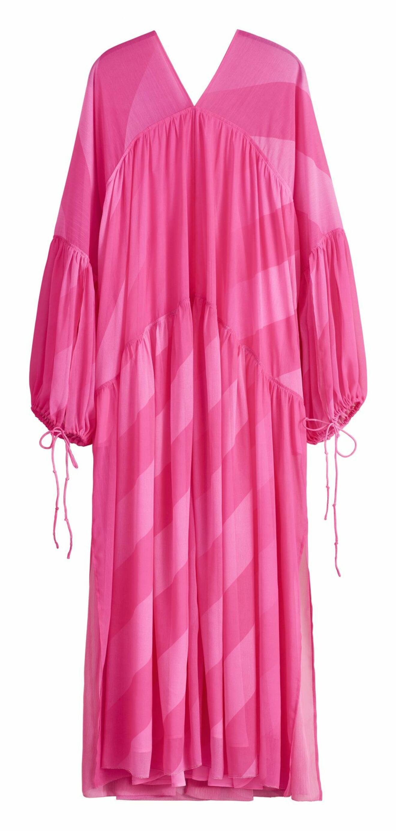 Rosa maxiklänning från H&M Studio SS20