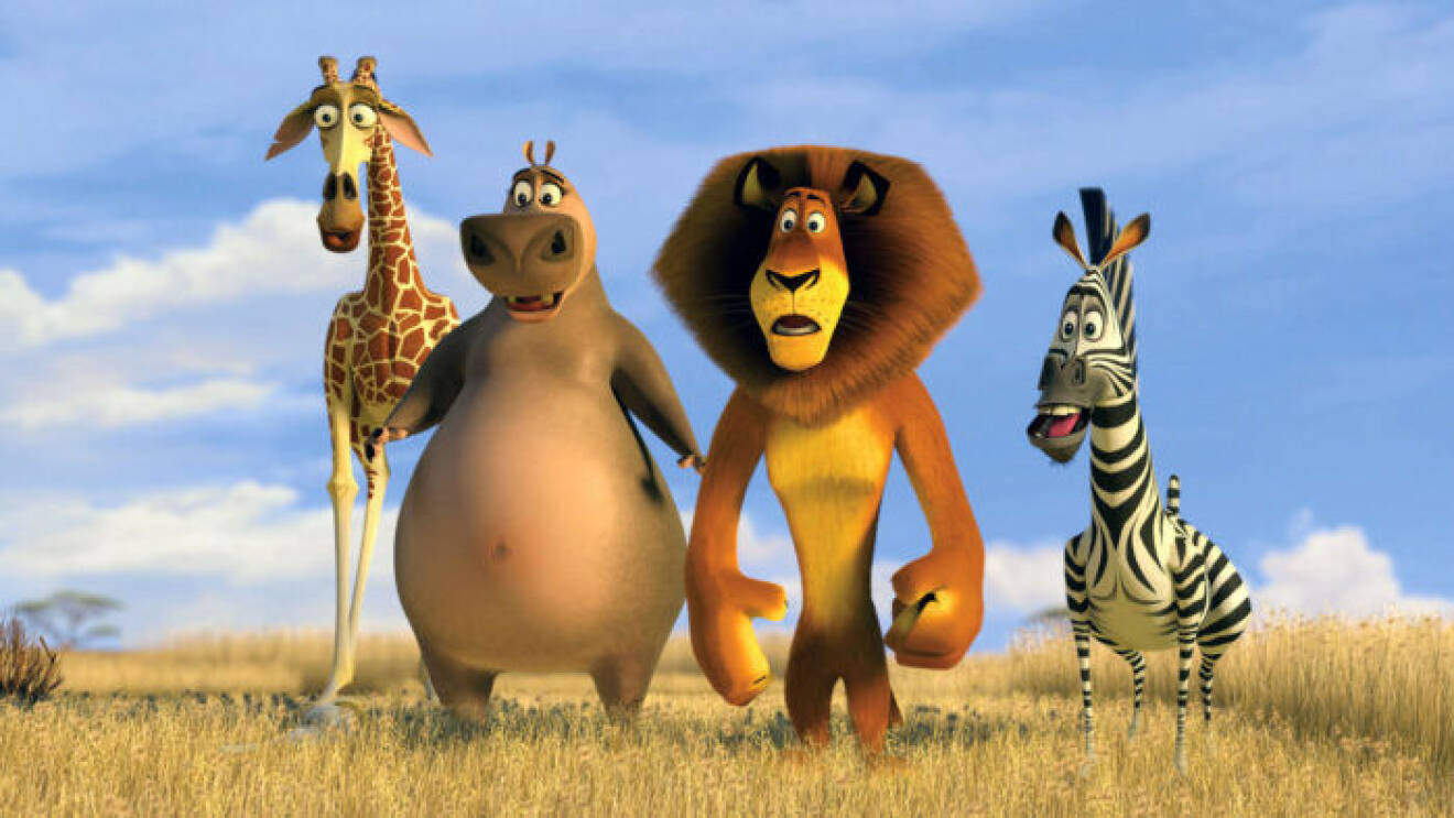 David Schwimmer gjorde rösten till giraffen Melman i Madagascar.
