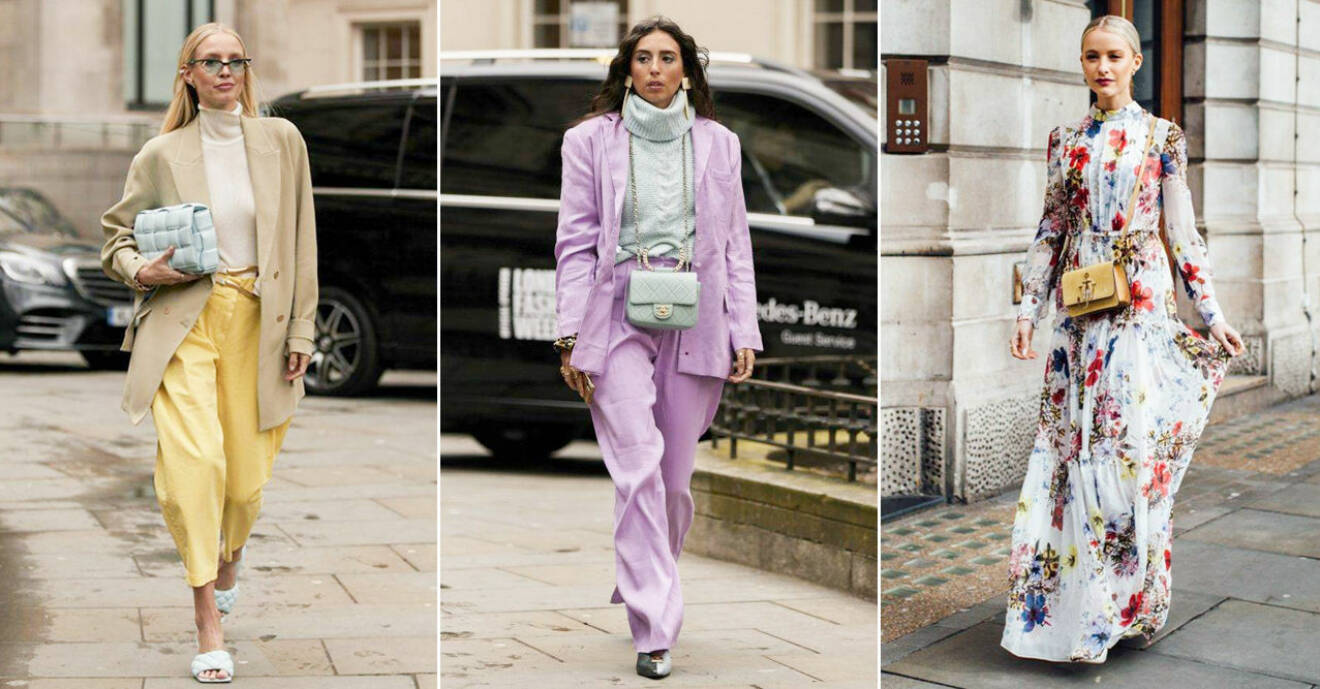 Trendiga färger från modeveckan i London