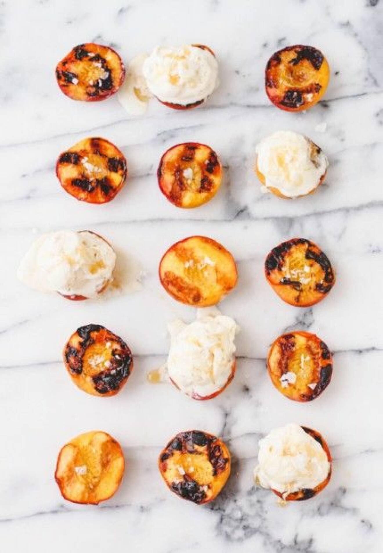 peaches-and-cream-arranged-in-row