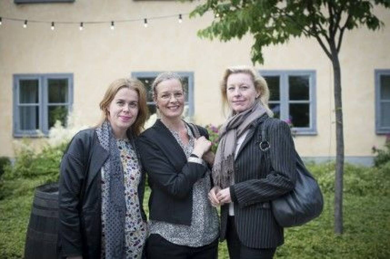 Marknadschef Moderna Museet Kristina Ek, Kommunikationschef  Moderna Museet Cecilia Von Schantz med Katarina Svanström,