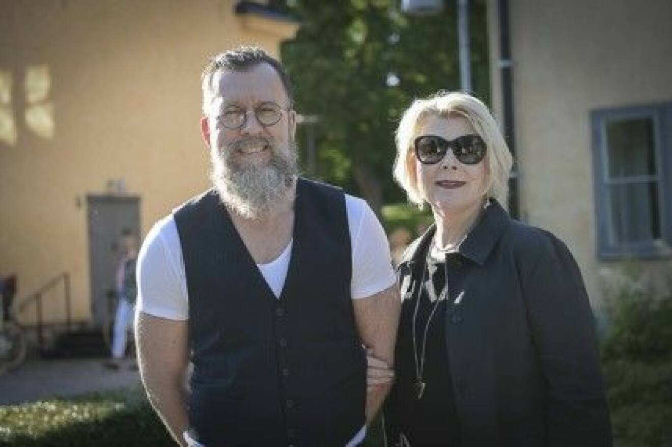 Håkan Lindo med Agneta Villman, VD och ägare av Maxim Teatern.