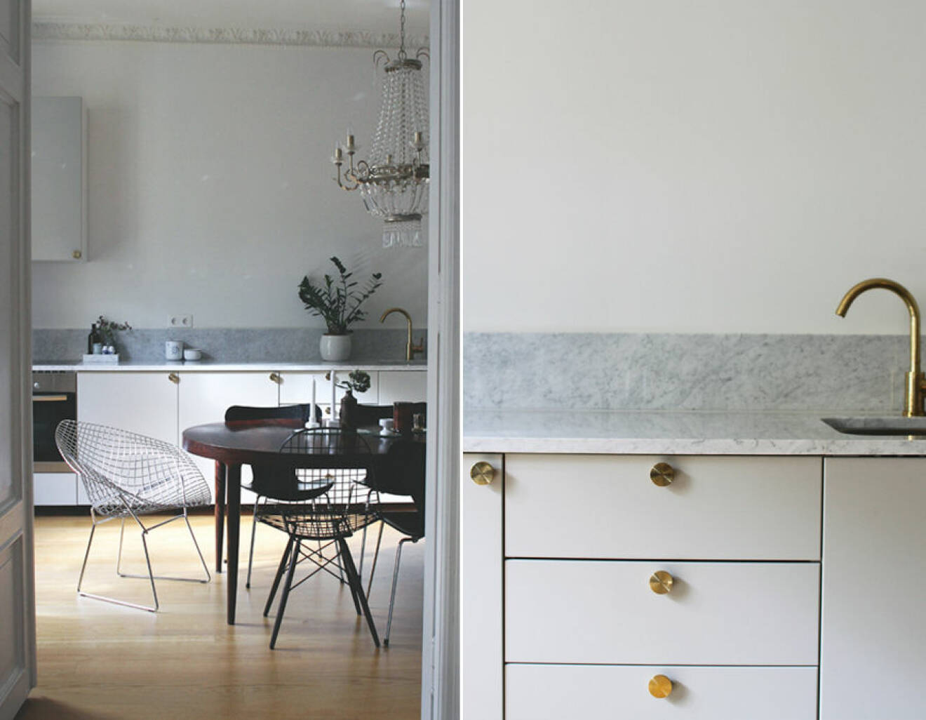 Ikea kök med marmor