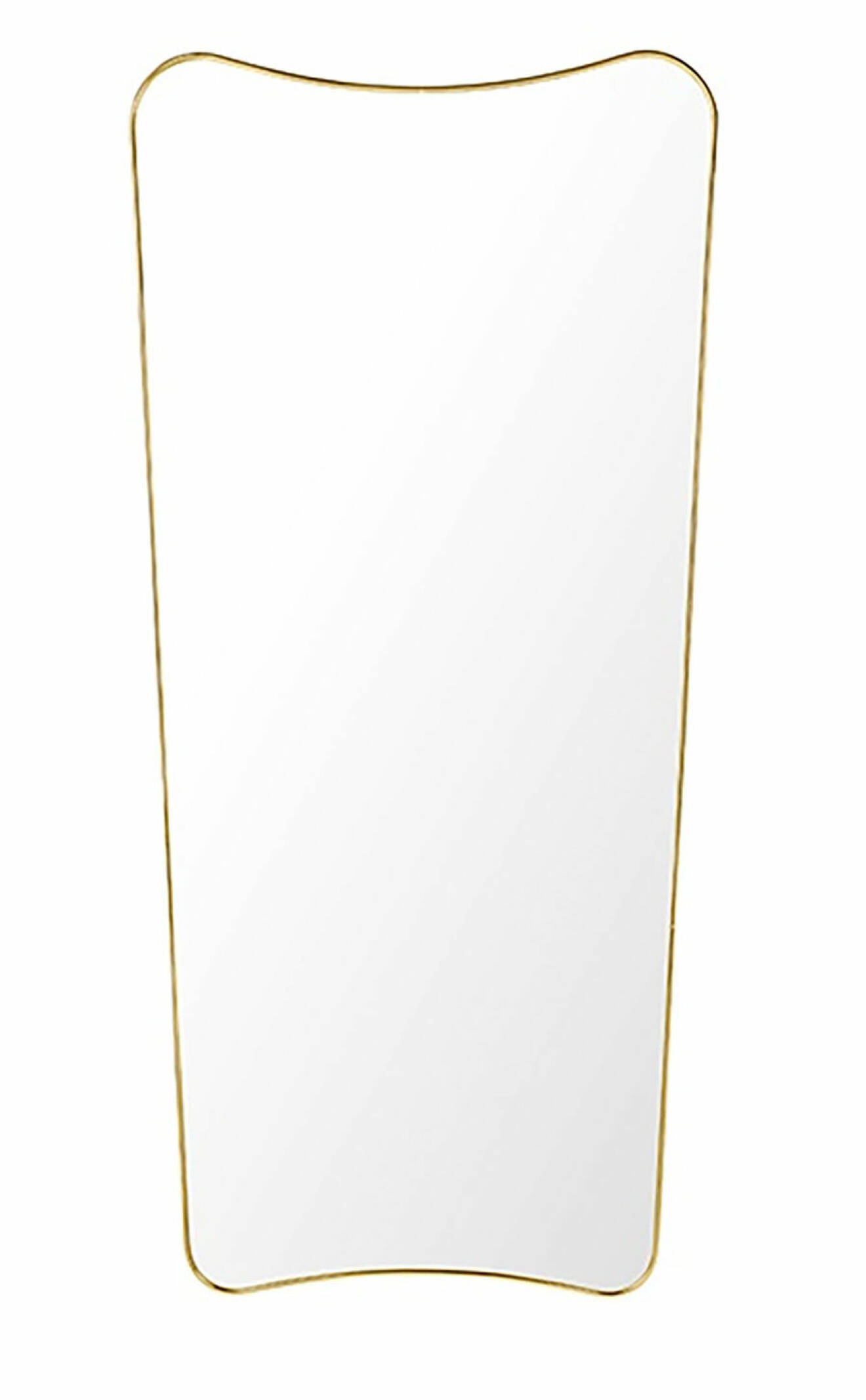 En rektangulär spegel. 