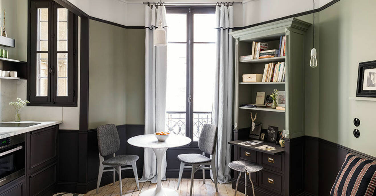 Lyxig lägenhet i Paris på 18 kvadratmeter.