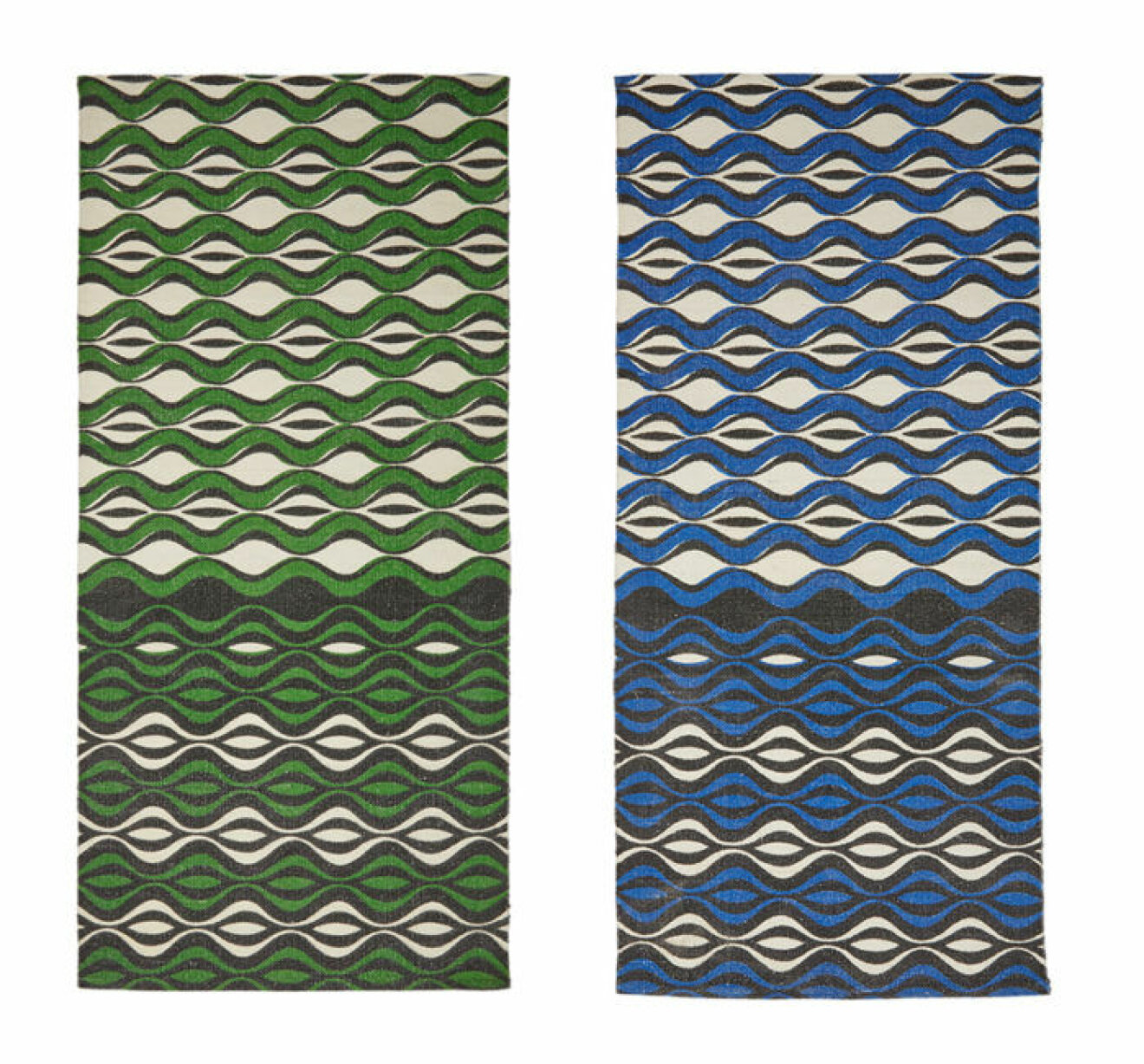 Mönstrad matta i olika färger. 