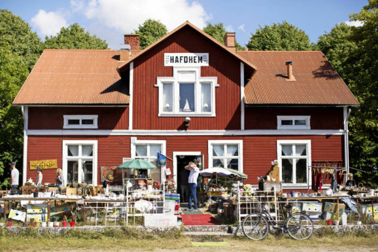 Stationshuset i Hvadhem på Gotland
