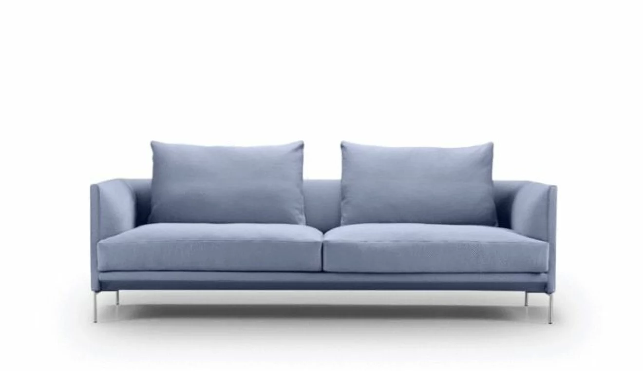 Fin gråblå soffa 