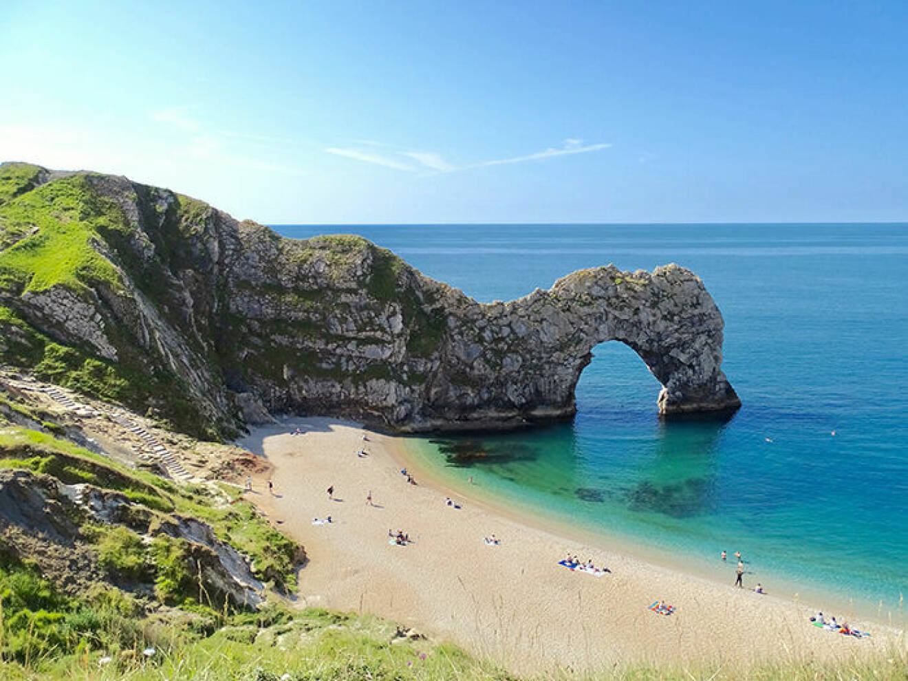 Durdle Door är en instagramvänlig strand i England