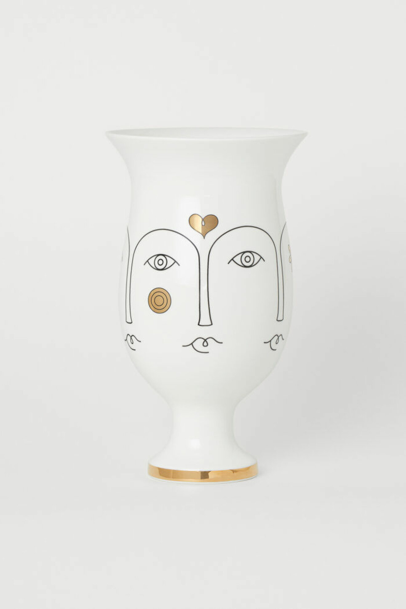 Vitguldig vas från Jonathan Adler x H&M 
