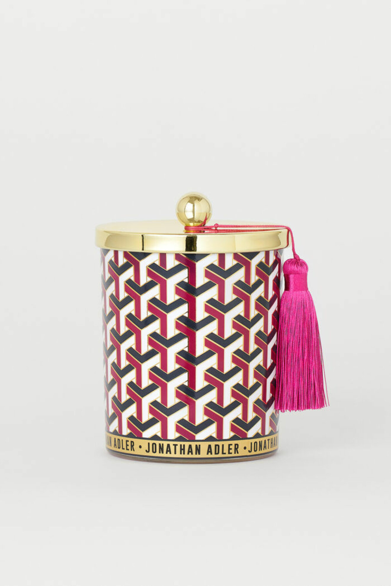 Prydnadsburk i guld, rosa, svart och vitt från Jonathan Adler x H&M