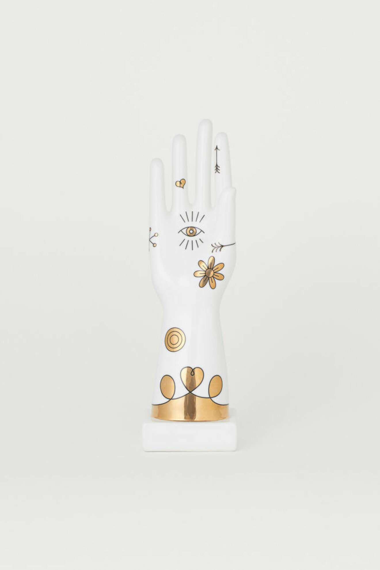 Vit hand/arm-skulptur från Jonathan Adler x H&M