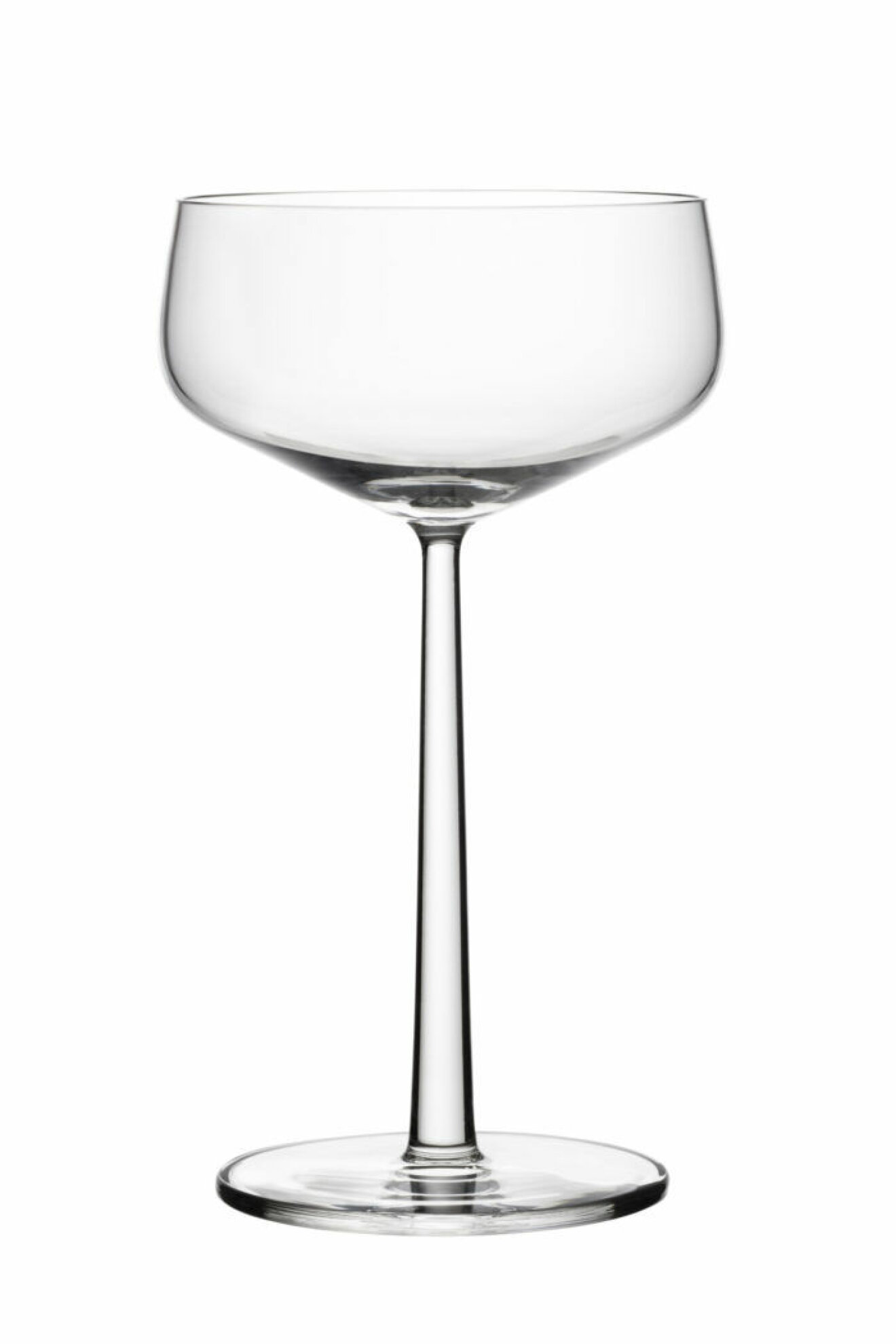 Cocktailglasen dessert/champagneskål 31 cl från Iittalas serie Essence passar fint både som drink-och efterrättsglas.