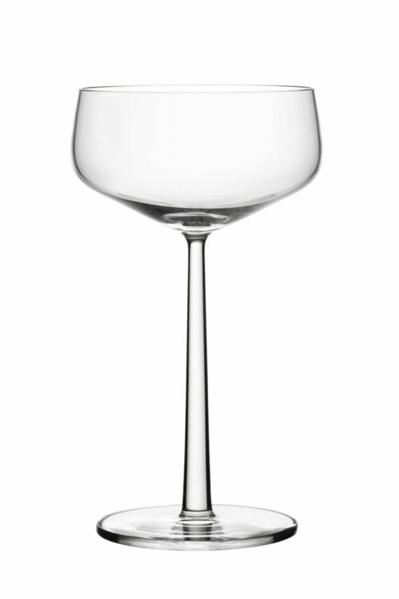 Cocktailglasen dessert/champagneskål 31 cl från Iittalas serie Essence passar fint både som drink-och efterrättsglas.