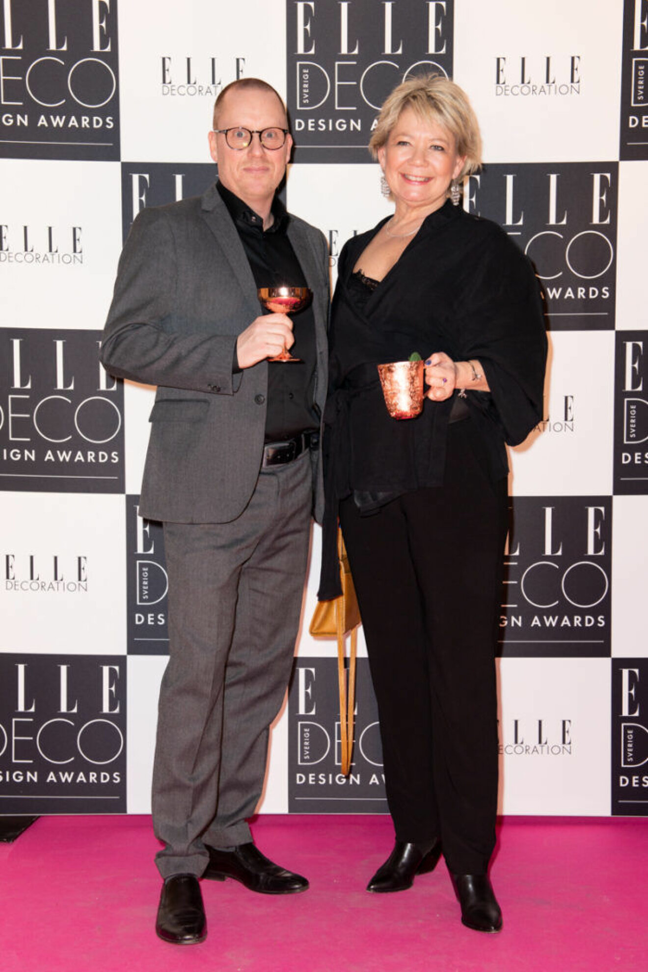 Niklas Efraimsson och Marie Malmenskog på ELLE Deco Design Awards 2020.