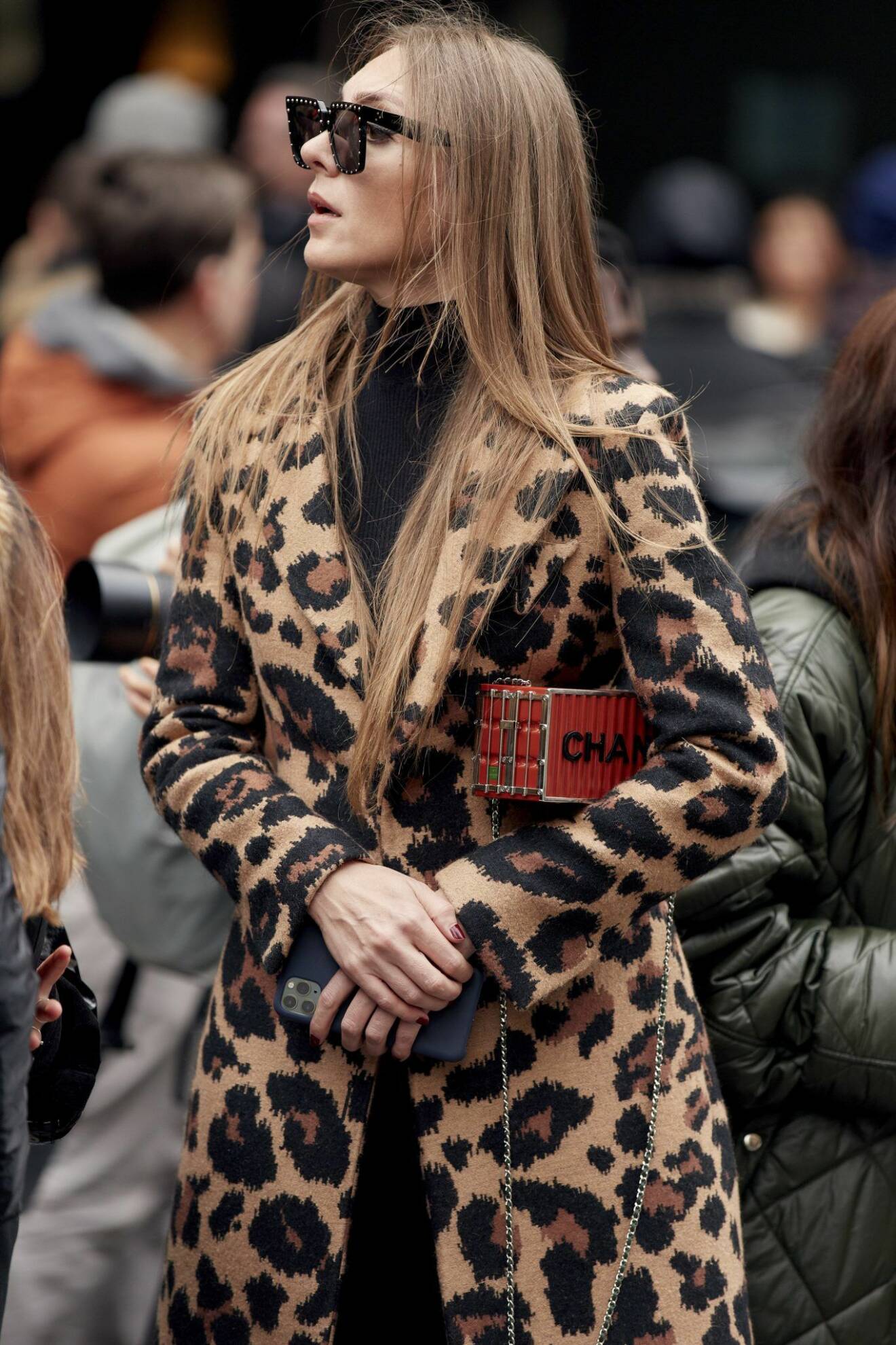 Leopardkappa Paris Fashion Week Streetstyle.