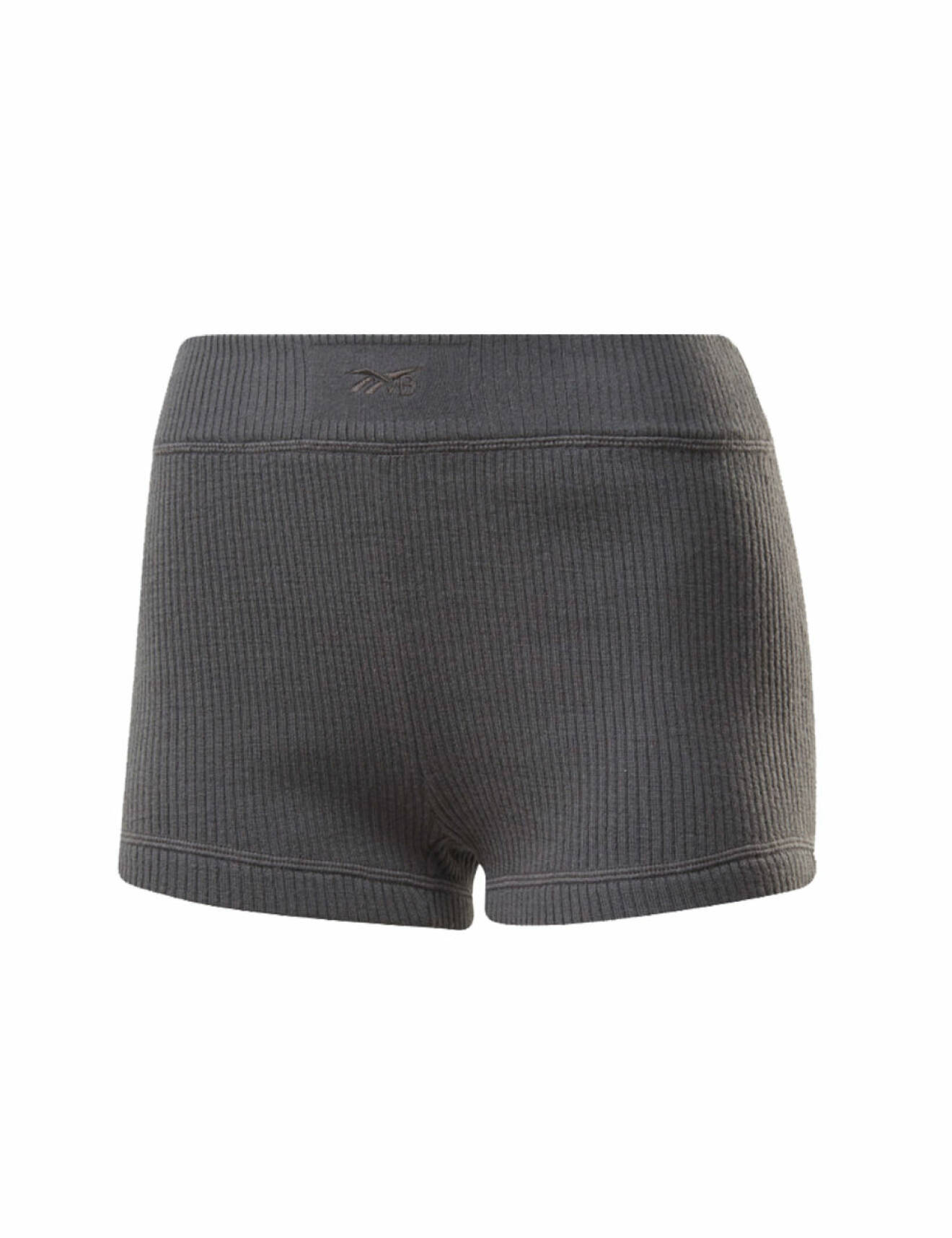 Reebok x Victoria Beckham 2020: grå ribbade shorts