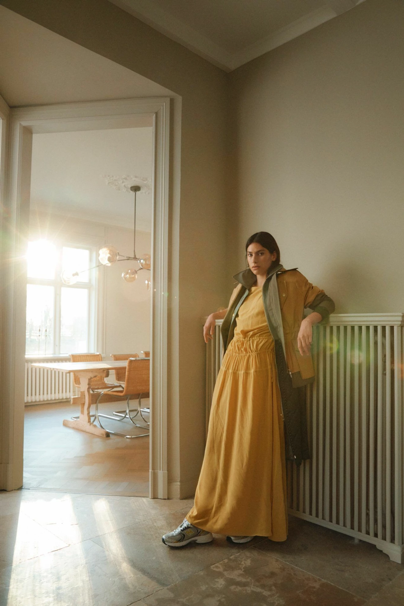 Gul långklänning från Rodebjer