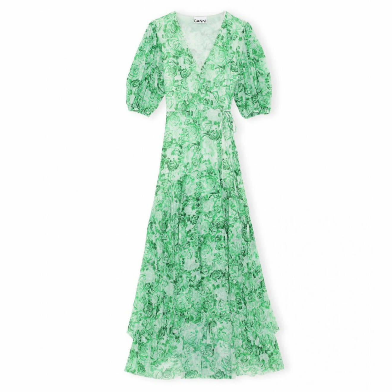 Grön ganni-klänning