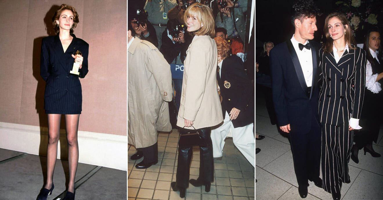 Julia Roberts stilsäkra outfits från 90-talet