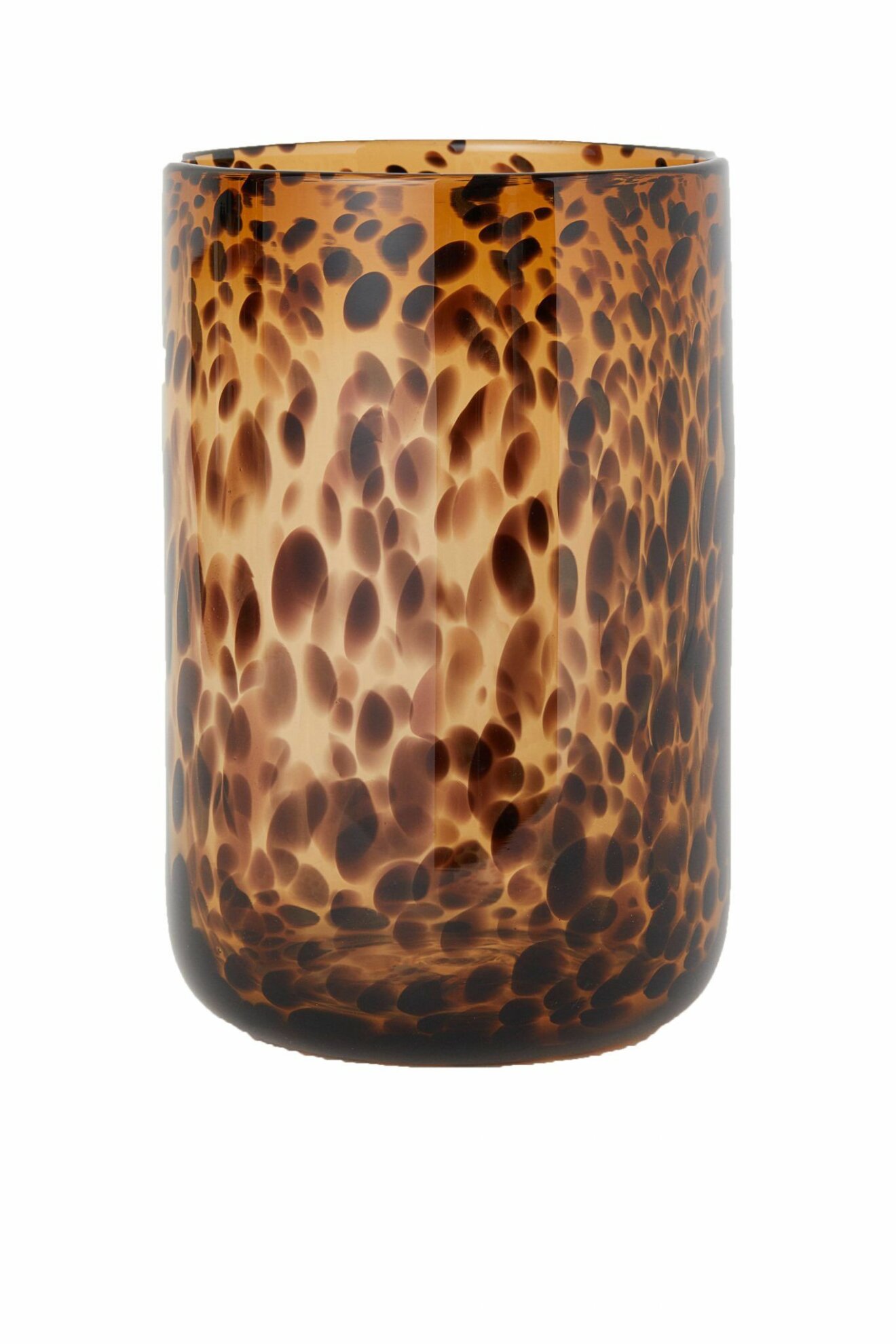 Vas från H&M Home i mönstrat glas.
