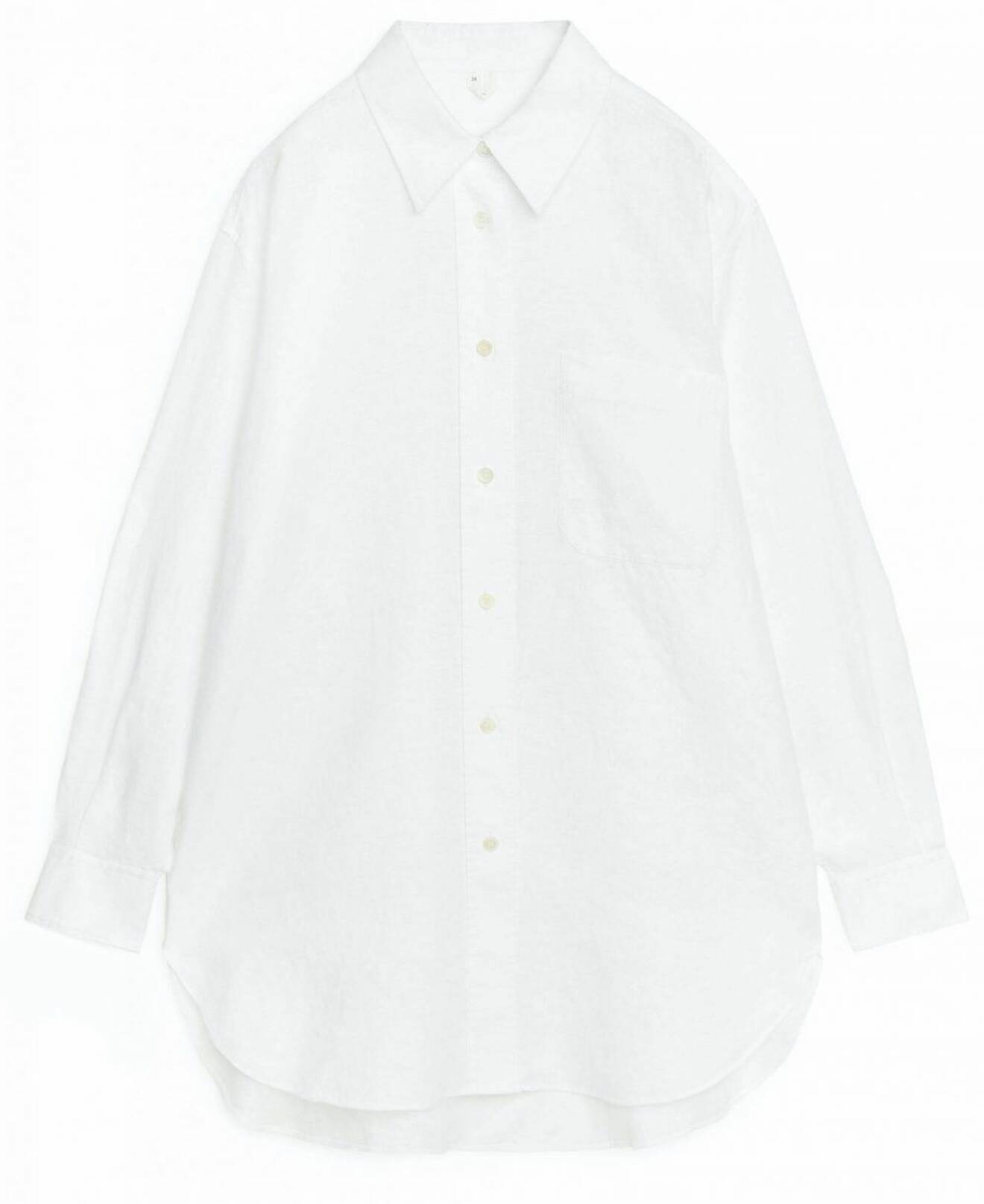 vit linne skjorta från arket.