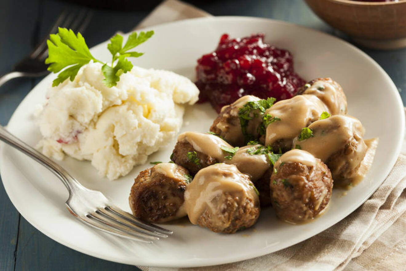 Köttbullar med potatismos. Foto: Shutterstock