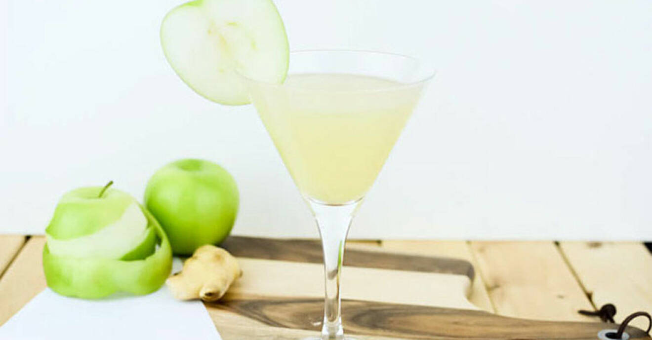 Recept på apple ginger martini