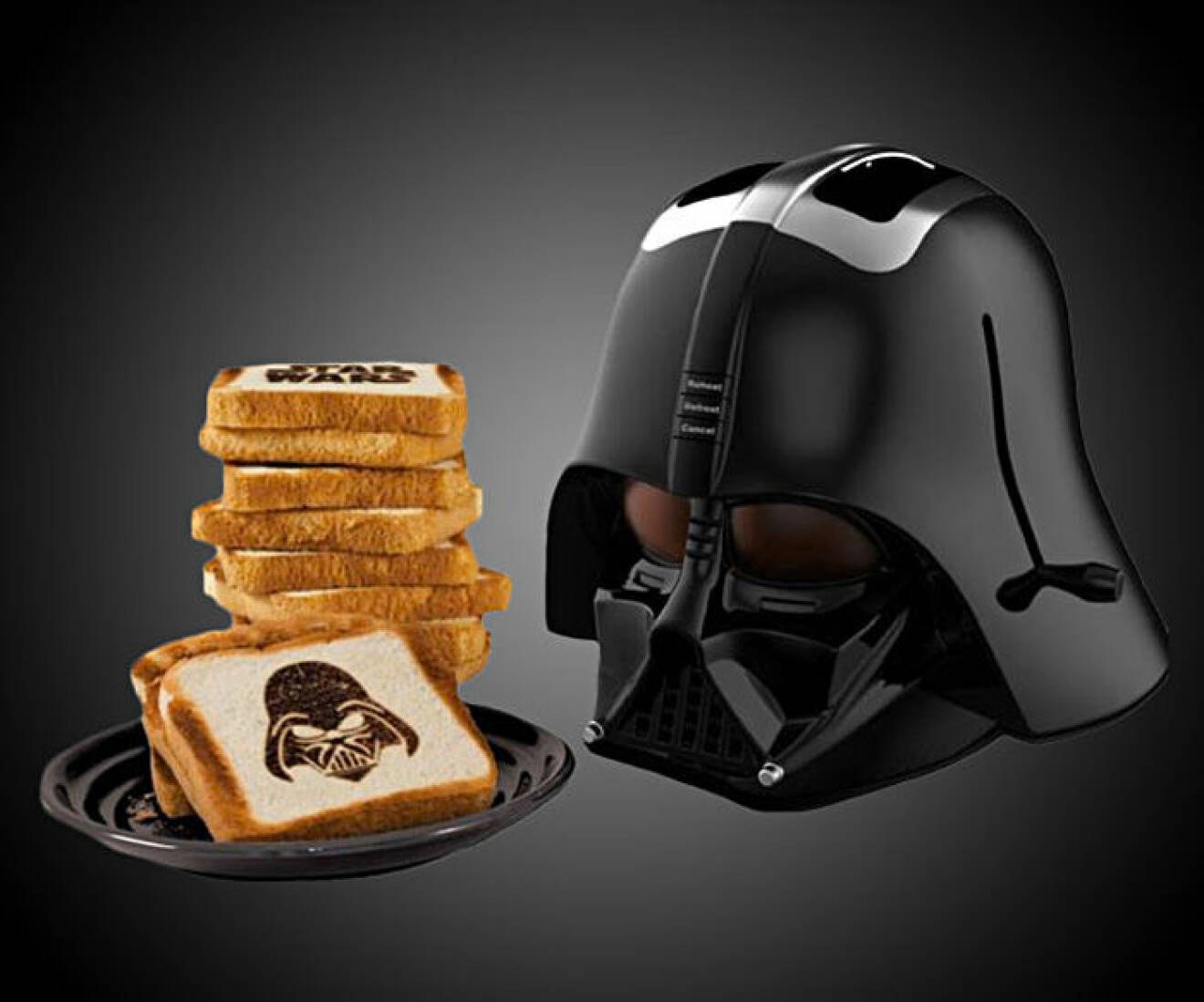 Star Wars-brödrost med Darth Vader.