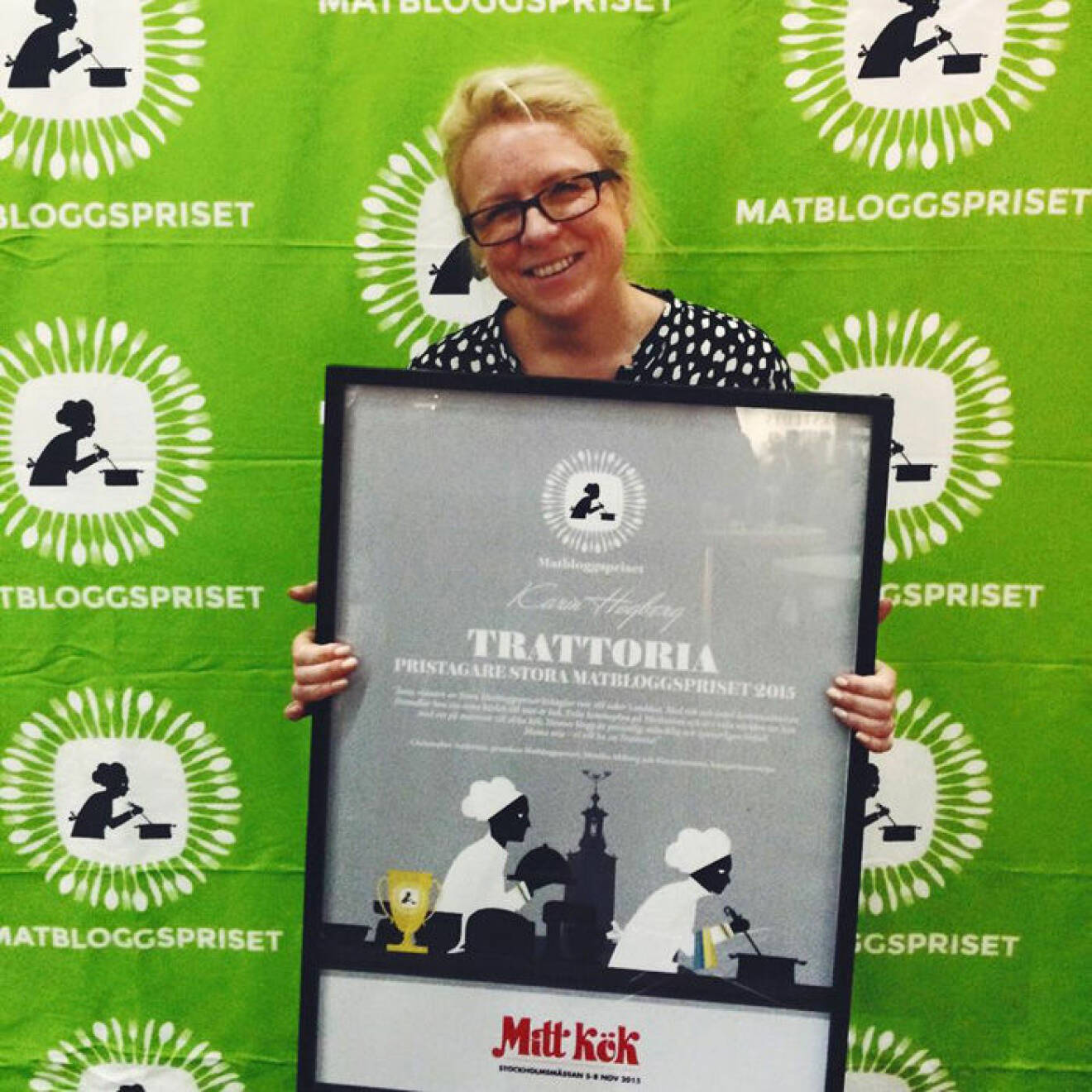 Karin Högberg från Mollösund vann Stora Matbloggpriset 2015.