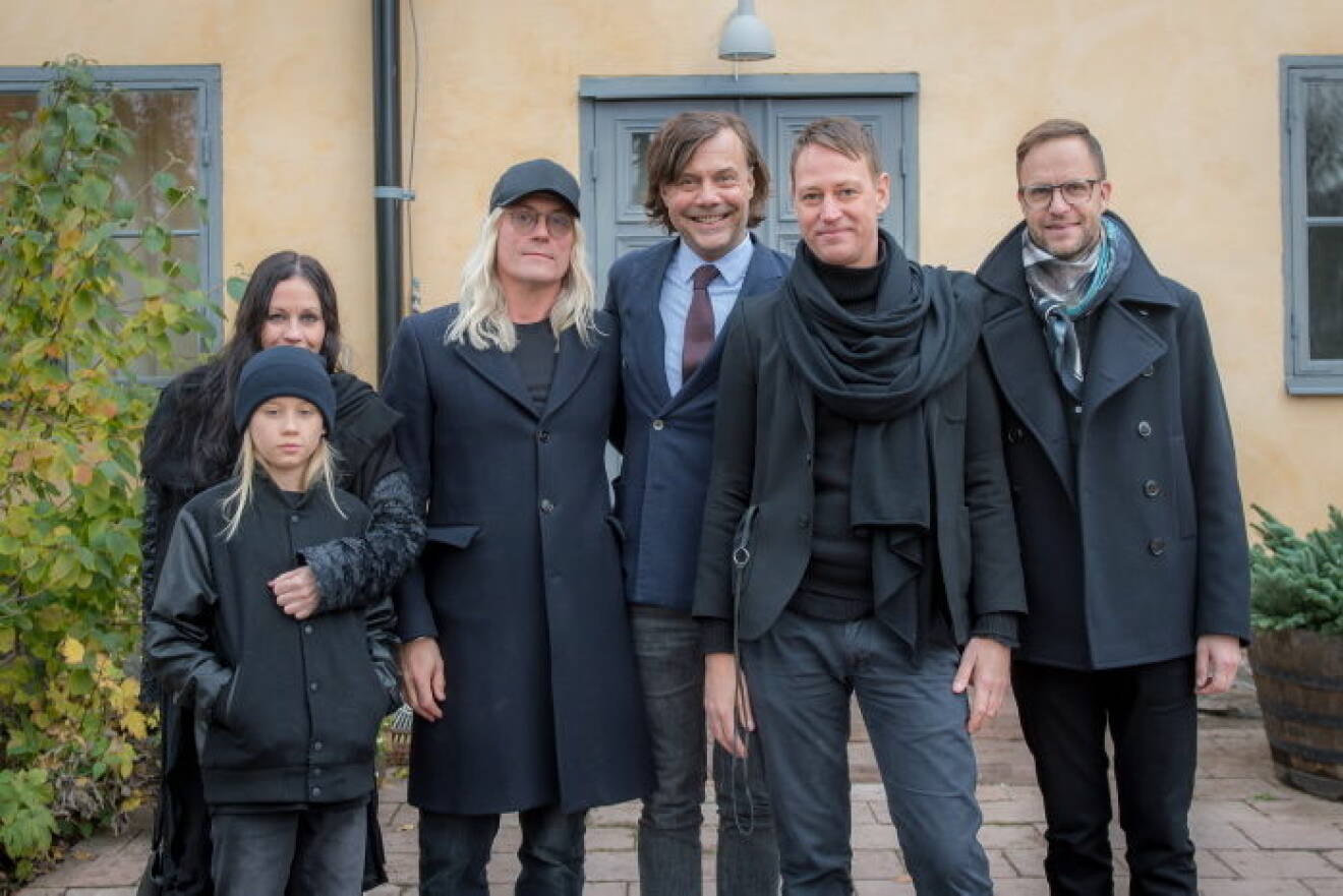 Ulrika och Robert Nilsson med son, Jonas Andersson, Thomas Hägg med man.