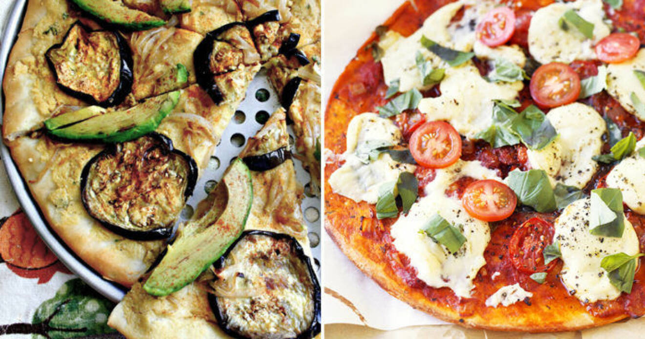 Veganpizzar kan vara minst lika goda som vanliga pizzor!