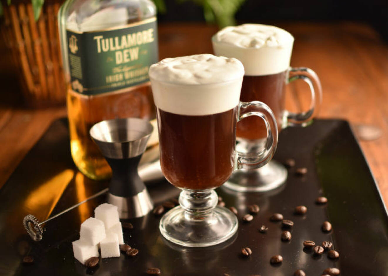 Irish Coffee med Tullamore Dew.