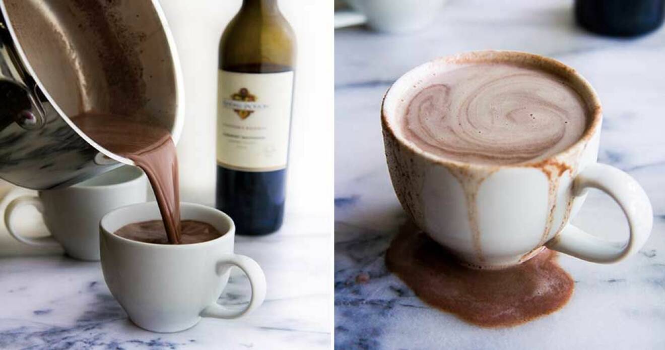 Har du testat varm choklad med rödvin?