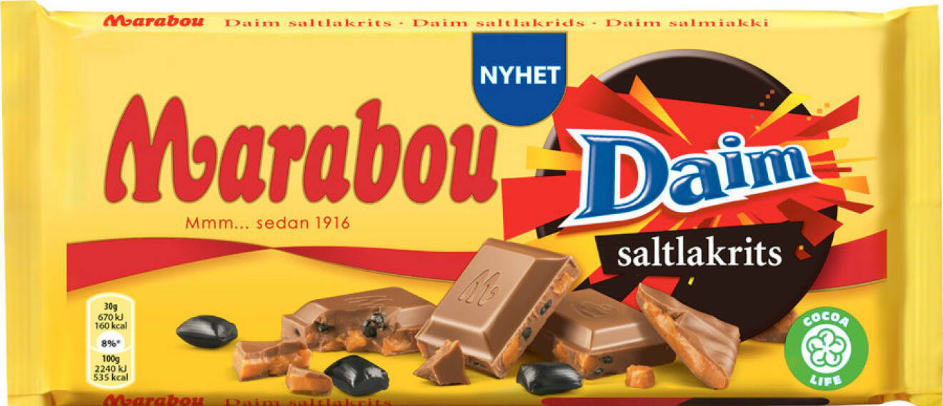 Marabou Daim Saltlakrits.