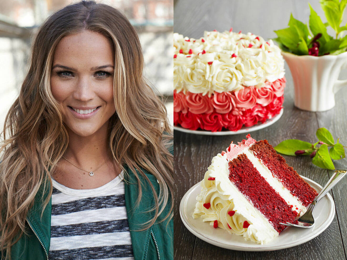 Marie Serneholt är programledare för "Det stora tårtslaget" och gillar Red Velvet Cake.