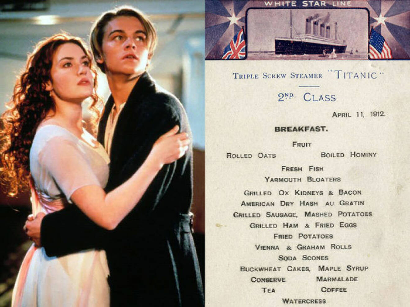 Kate Winslet and Leonardo DiCaprio i filmen Titanic.