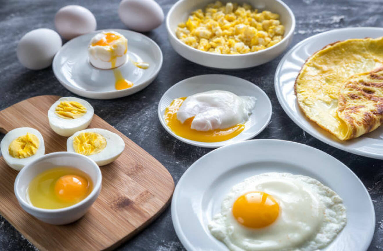 Ägg kan tillagas på många olika sätt. Foto: Shutterstock