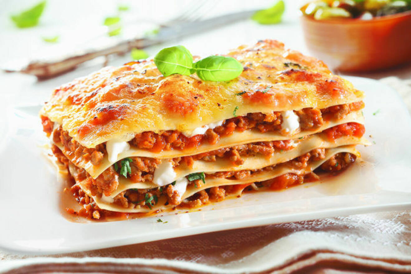 Lasagne. Foto: Shutterstock