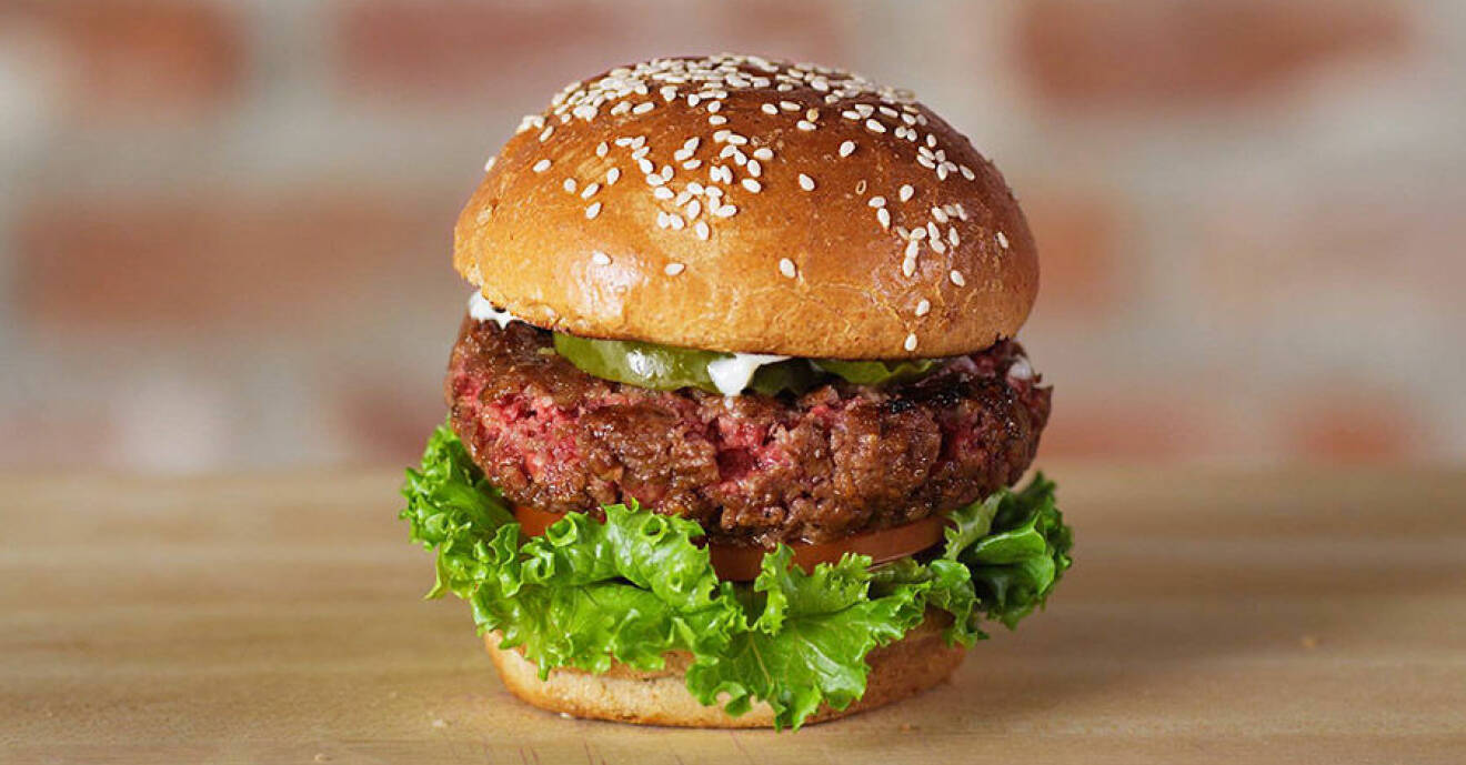 Impossible Burger är helt vegetarisk men smakar som kött.