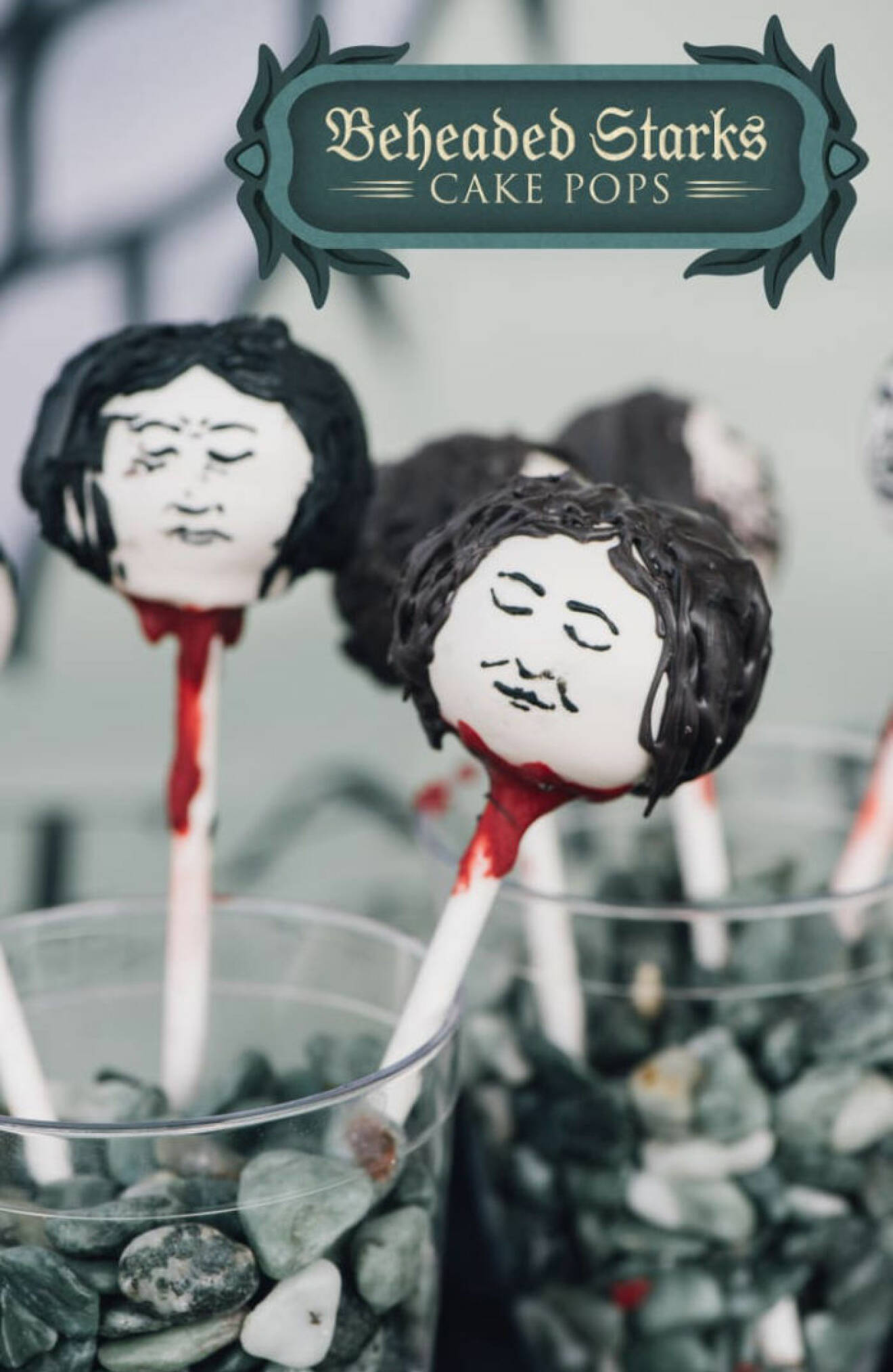 Beheaded Starks cake pops.